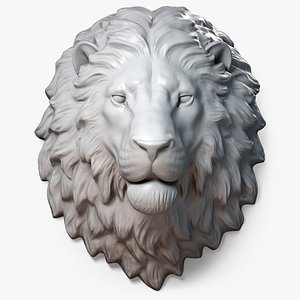 3d model lion head