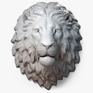 Lion Head Sculpture Calm