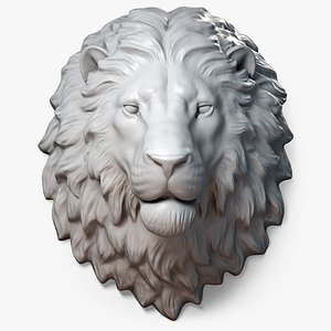 Lion Head Sculpture Calm