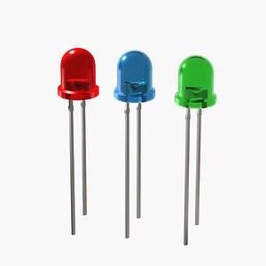 3d model electronic diode led