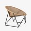 Yuzuru Yamakawa Fauteuil de jardin C317 noir  naturel