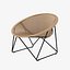 Yuzuru Yamakawa Fauteuil de jardin C317 noir  naturel