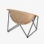 Yuzuru Yamakawa Fauteuil de jardin C317 noir  naturel