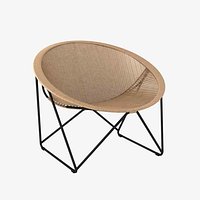 Yuzuru Yamakawa Fauteuil de jardin C317 noir  naturel