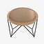 Yuzuru Yamakawa Fauteuil de jardin C317 noir  naturel