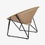 Yuzuru Yamakawa Fauteuil de jardin C317 noir  naturel