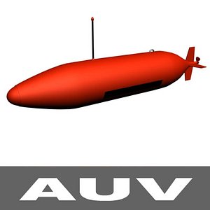 3d model auv autonomous underwater