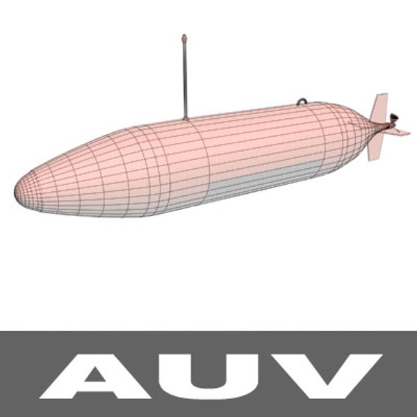 3d model auv autonomous underwater