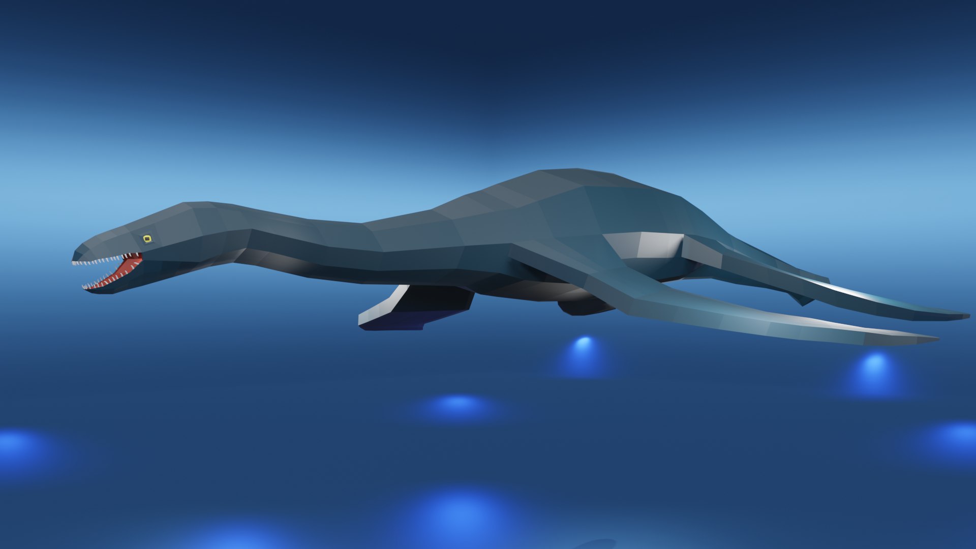 3D Plesiosaurus - Low Poly - TurboSquid 2329491