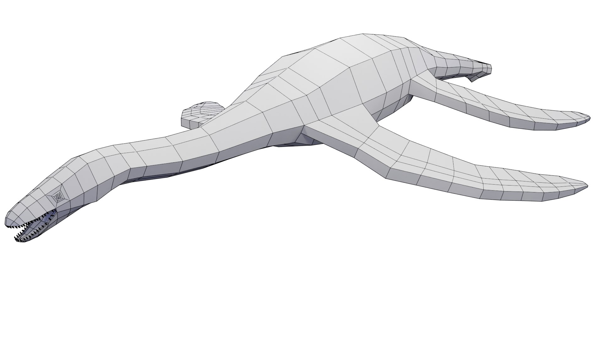 3D Plesiosaurus - Low Poly - TurboSquid 2329491
