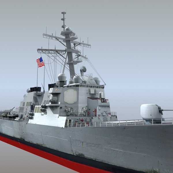 uss dd ddg-80 destroyers 3d max