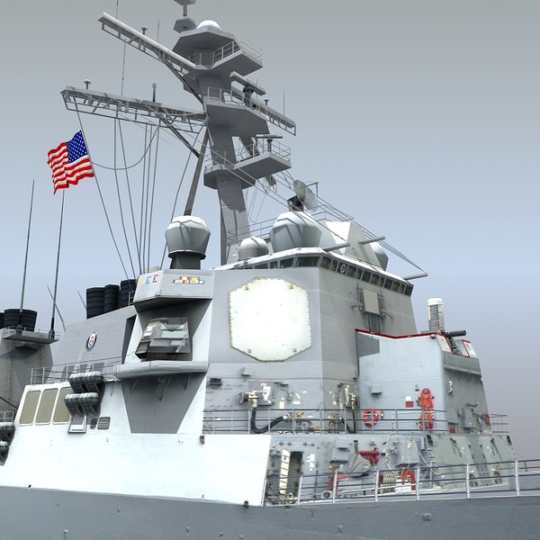 uss dd ddg-80 destroyers 3d max