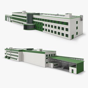 Administration Center Building 3D model