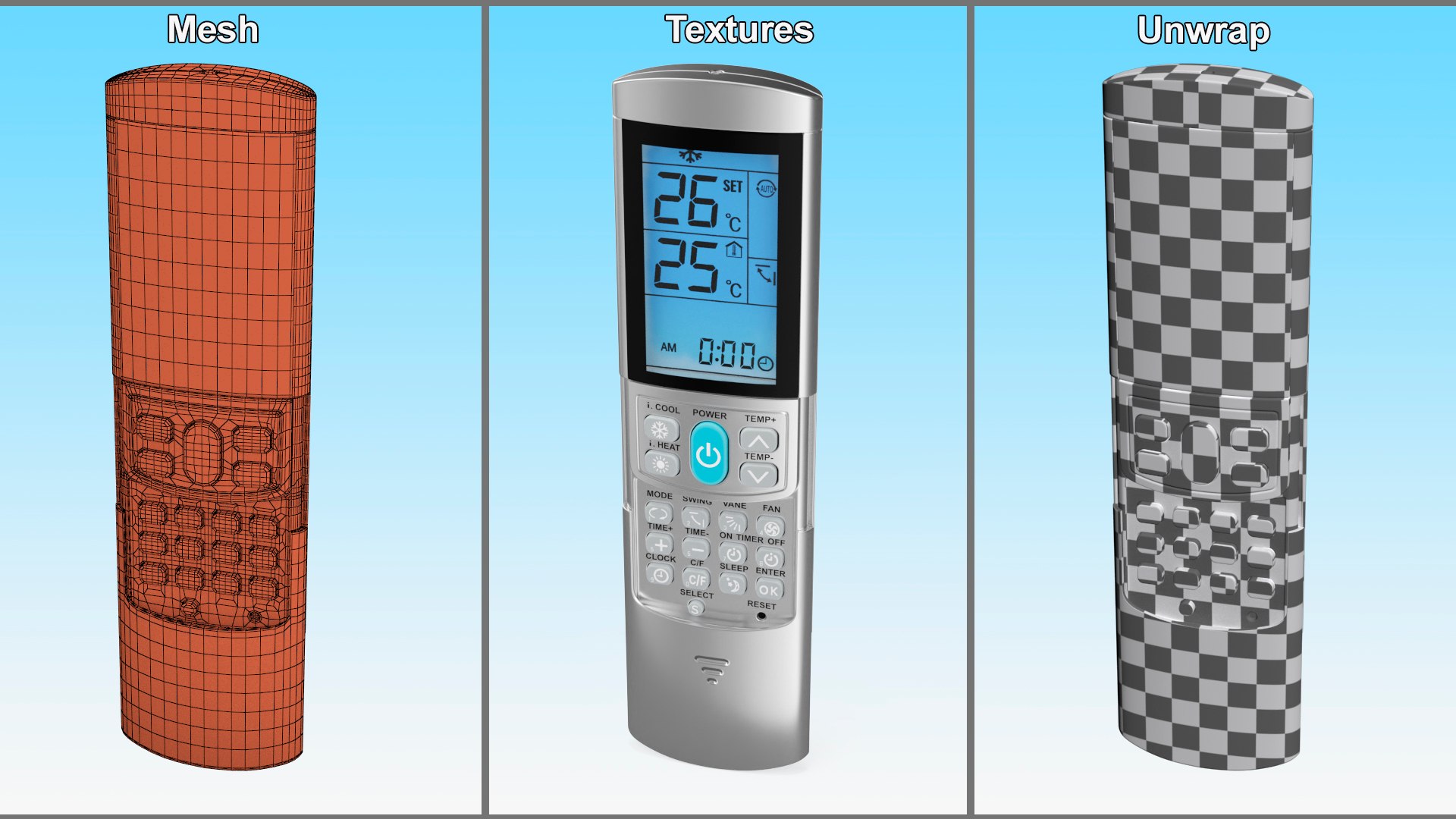 Universal Silver Conditioner Remote Control Lights On model https://p.turbosquid.com/ts-thumb/5p/YhiKbH/FK/universal_silver_conditioner_remote_control_lights_on_008/jpg/1717858006/1920x1080/fit_q87/4b21a75b2c4ec58155708fa12e7f8a6afb3fbfd2/universal_silver_conditioner_remote_control_lights_on_008.jpg