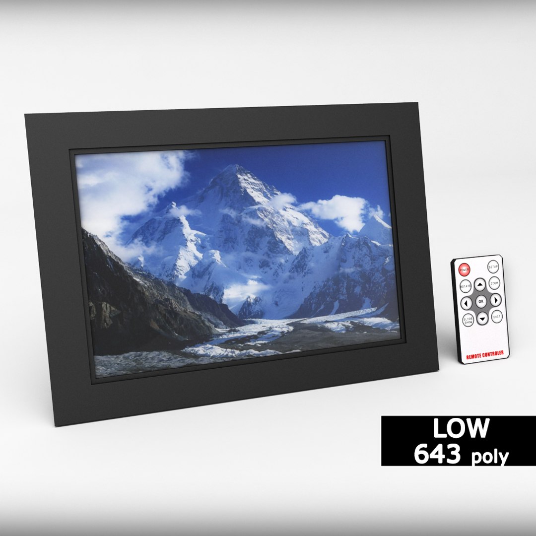 Digital Picture Frame Remote 3d Model