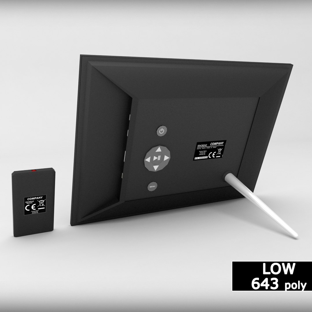 Digital Picture Frame Remote 3d Model
