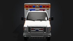 Emergency Ambulance Truck - Modern Medical Response Vehicle 3D Model
