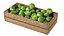 Apple Green Wooden Crate
