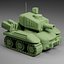 Stylized Military Tank High Poly  Game Ready Low Poly 3D Model
