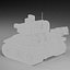 Stylized Military Tank High Poly  Game Ready Low Poly 3D Model