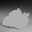 Stylized Military Tank High Poly  Game Ready Low Poly 3D Model