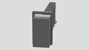 Retractable Accordion Security Gate 3D Model 3D model