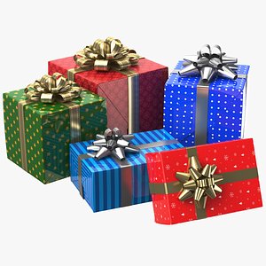3D Detailed Gift Boxes Collection