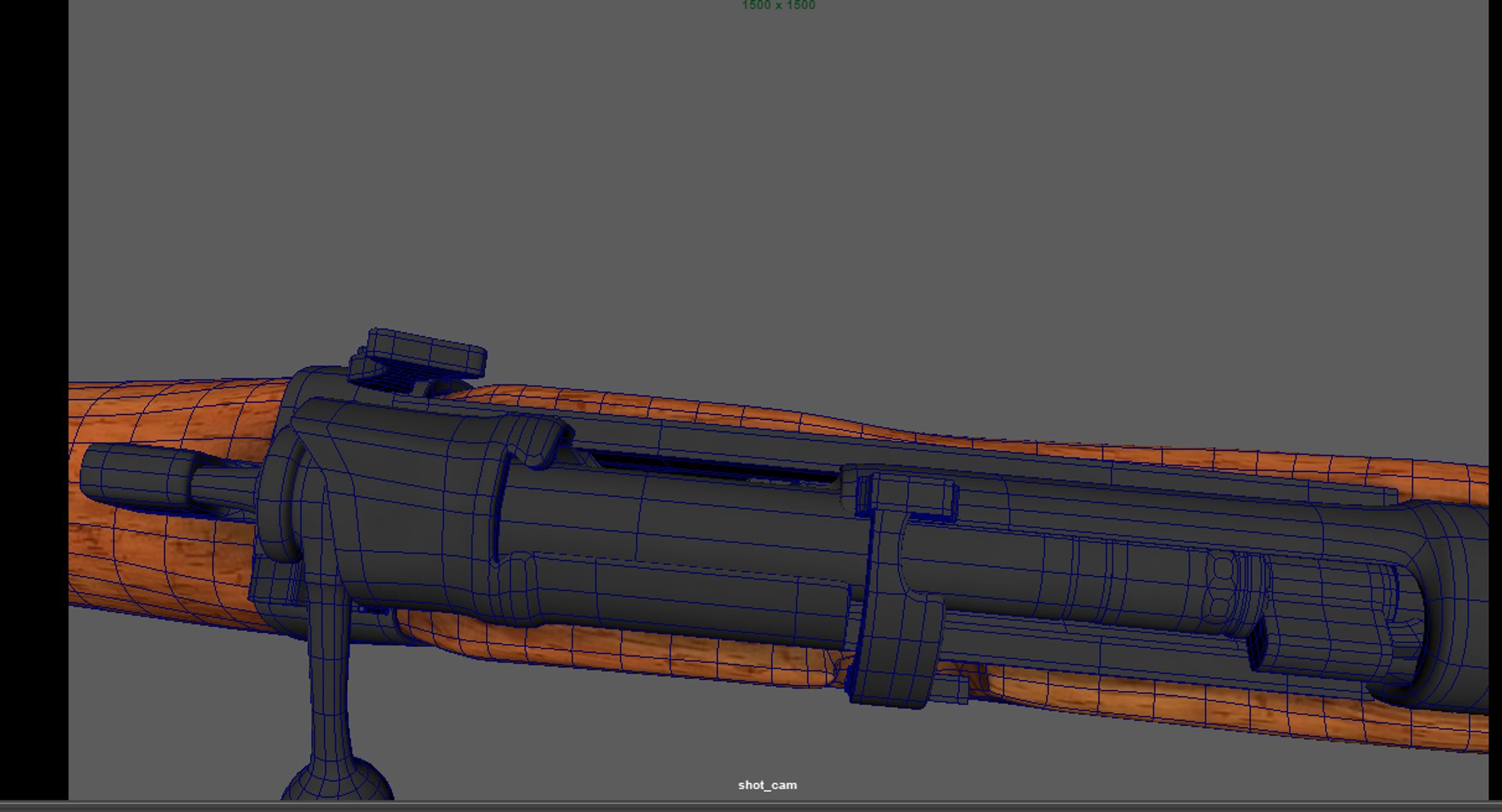 Lee Enfield Bolt Action Rifle LowPoly Firearm 3D Model 3D Model ...