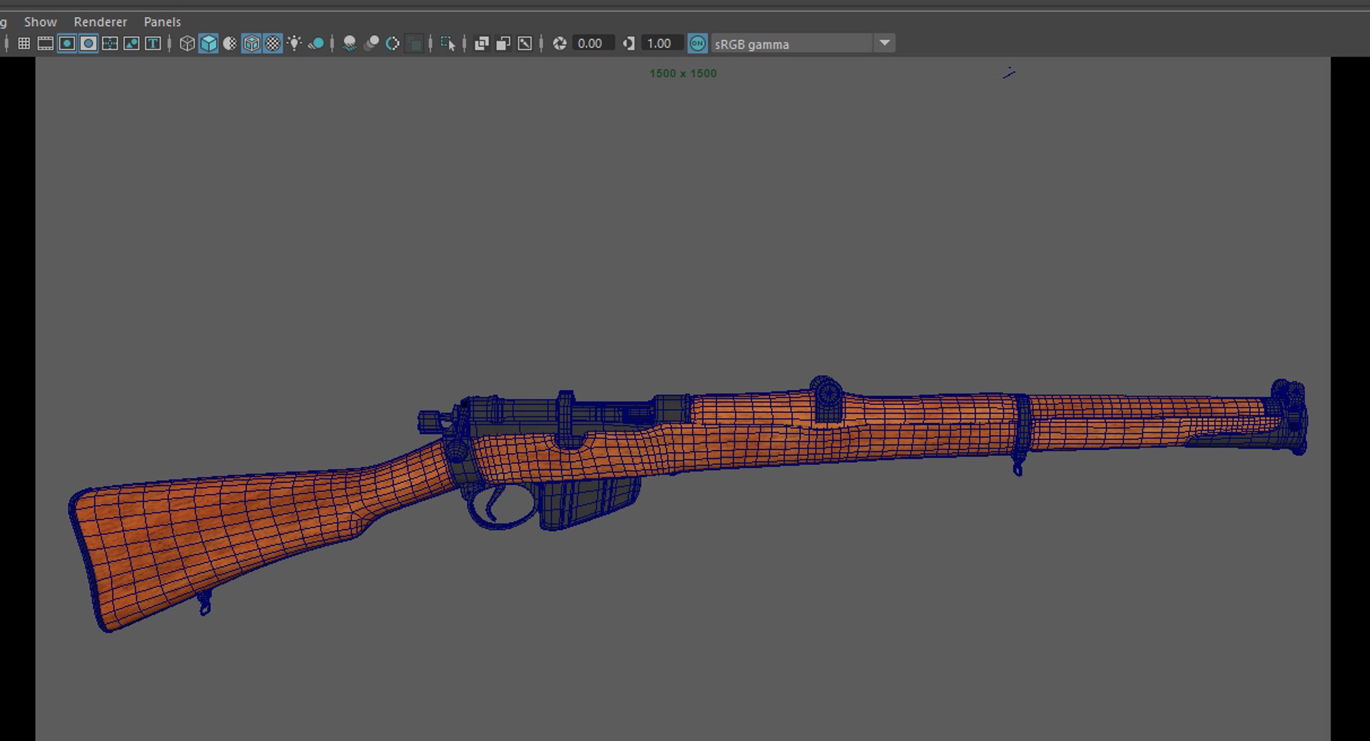 Lee Enfield Bolt Action Rifle LowPoly Firearm 3D Model 3D Model ...