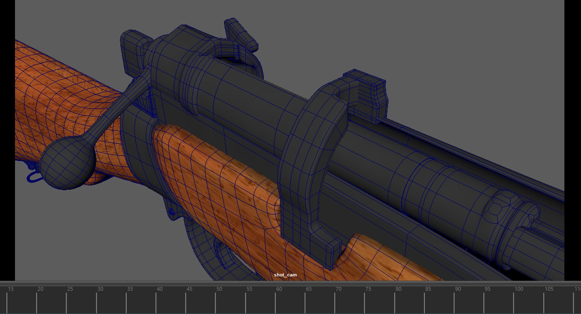 Lee Enfield Bolt Action Rifle LowPoly Firearm 3D Model 3D Model ...