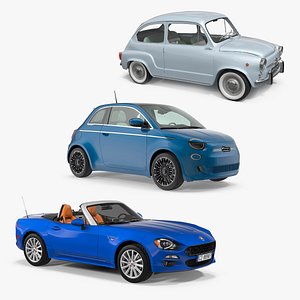 3D Fiat Cars Collection