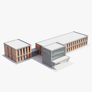 3D administrative realistic building