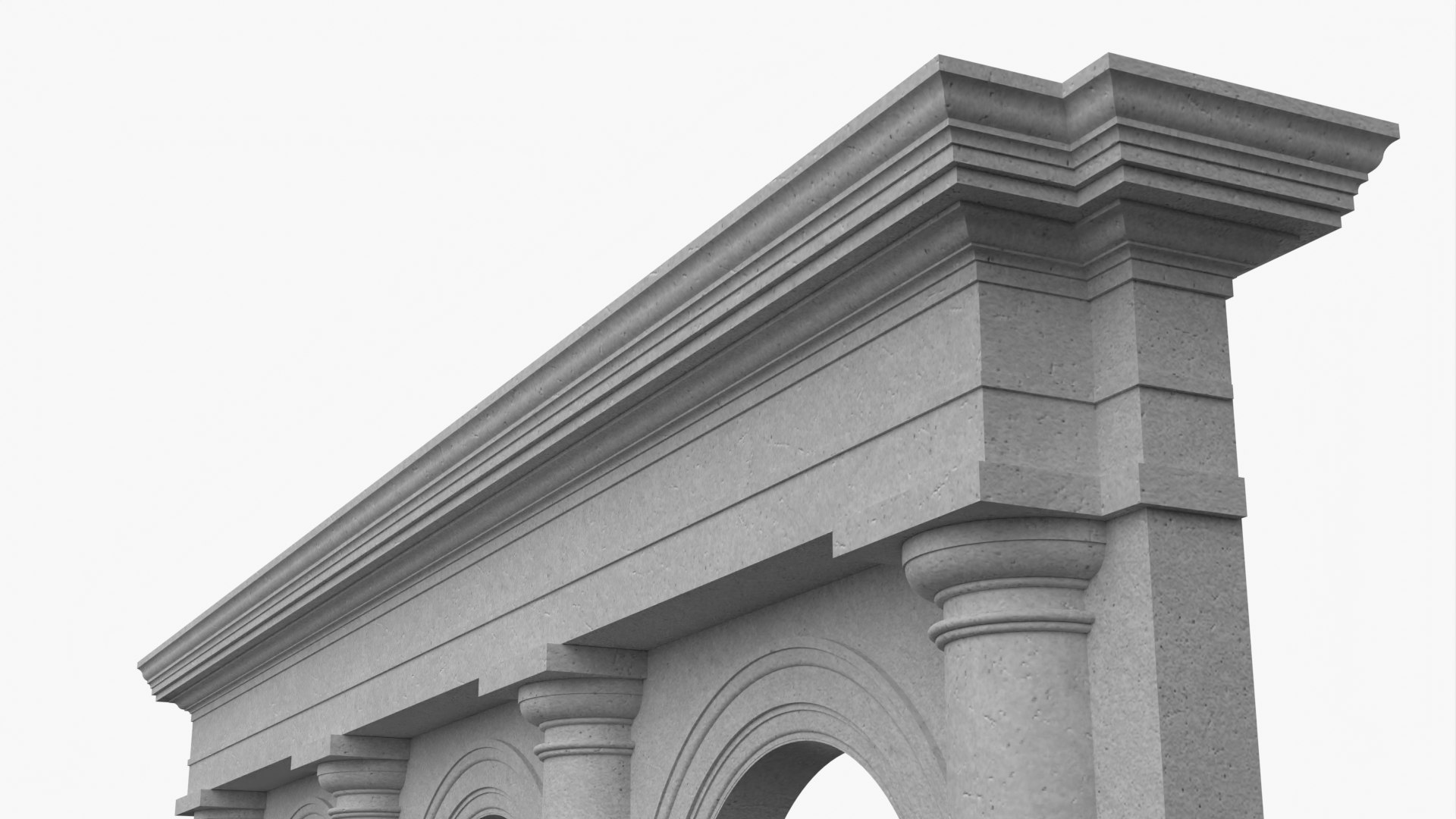 3D Triple Arch 012 Model - TurboSquid 2093782