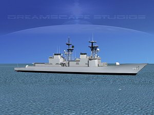 3d destroyers class spruance model