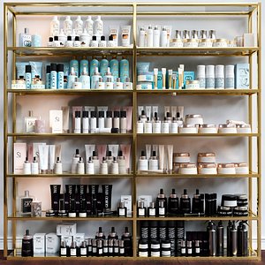 A set of premium cosmetics for a beauty salon
