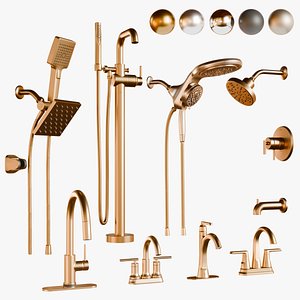 Delta Faucet Shower Set 3D model
