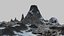 volcan dans les montagnes