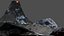 volcan dans les montagnes
