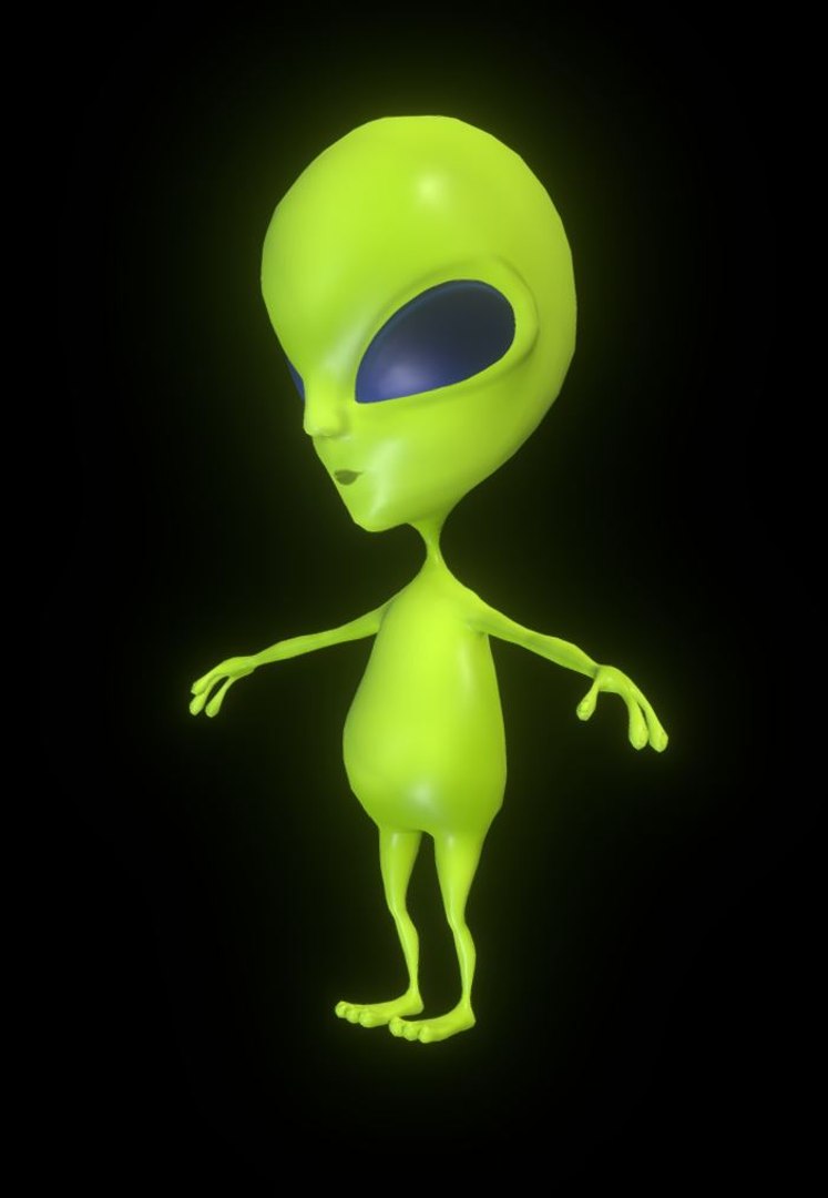 3D alien cartoon ar - TurboSquid 1297448