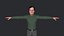 Personagem 3D hiper-realista de corpo inteiro totalmente equipado de Quentin Tarantino