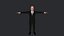 Personagem 3D hiper-realista de corpo inteiro totalmente equipado de Quentin Tarantino