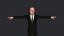Personagem 3D hiper-realista de corpo inteiro totalmente equipado de Quentin Tarantino