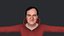 Personagem 3D hiper-realista de corpo inteiro totalmente equipado de Quentin Tarantino