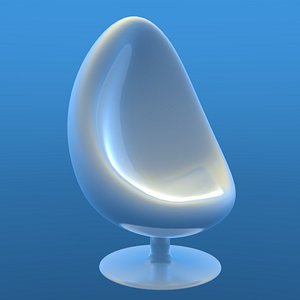 3d egg chair model