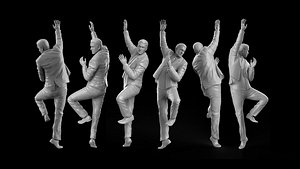 3D model office worker
