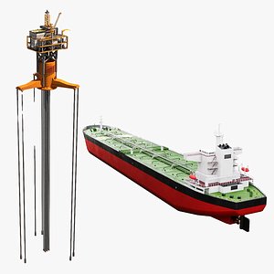 3D Tanker Vessel and TPL Rig