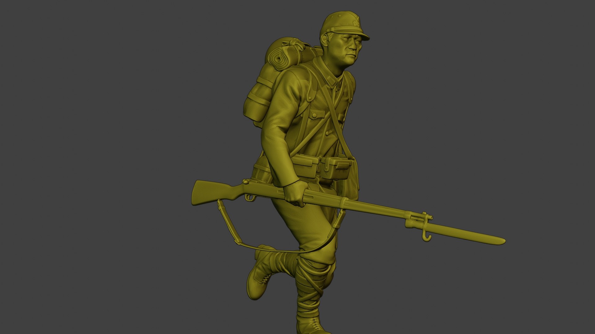 3D Japanese Soldier Ww2 Run2 J1 - TurboSquid 1873650