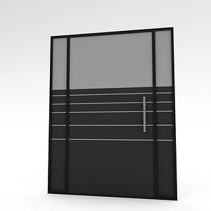 3D office glass door