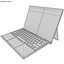 realistic microsoft surface pro 4 3d max