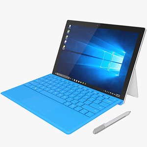 realistic microsoft surface pro 4 3d max